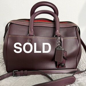 Coach 1941 satchel Oxblood rogue glovetanned leather